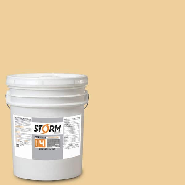 Storm System Category 4 5 gal. Susan's Glow Matte Exterior Wood Siding 100% Acrylic Latex Stain