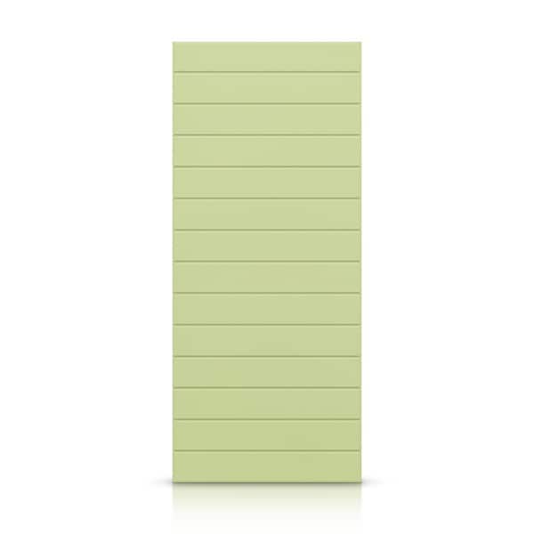 CALHOME 42 in. x 80 in. Hollow Core Sage Green Painted Composite MDF Interior Door Slab
