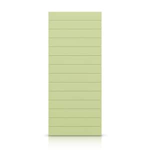 30 in. x 84 in. Hollow Core Sage Green Stained Composite MDF Interior Door Slab