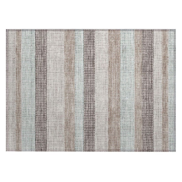 Chantille Machine Washable Indoor/Outdoor Abstract ACN2008 Taupe 2 ft. x 3 ft. Accent Rug