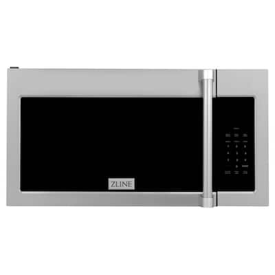 30 in. 300 CFM 900-Watt Over the Range Microwave Oven in Stainless Steel & Traditional Handle