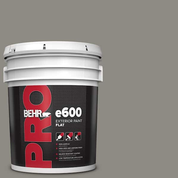 BEHR PRO 5 gal. #BXC-55 Concrete Sidewalk Flat Exterior Paint