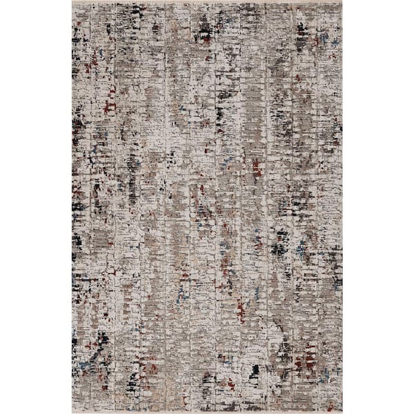 Kacey Beige/Grey 4 ft. x 6 ft. Accent Rug
