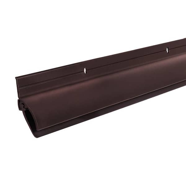 M-D Building Products DB037 1.875 in. x 36 in. Vinyl Insert with Drip Cap Bronze Door Sweep