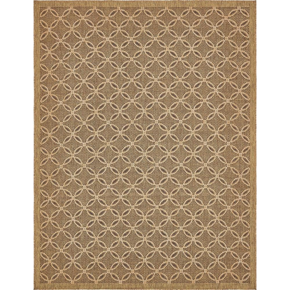 Outdoor Spiral Light Brown 9' 0 x 12' 0 Area Rug price history on PriceWatchPro