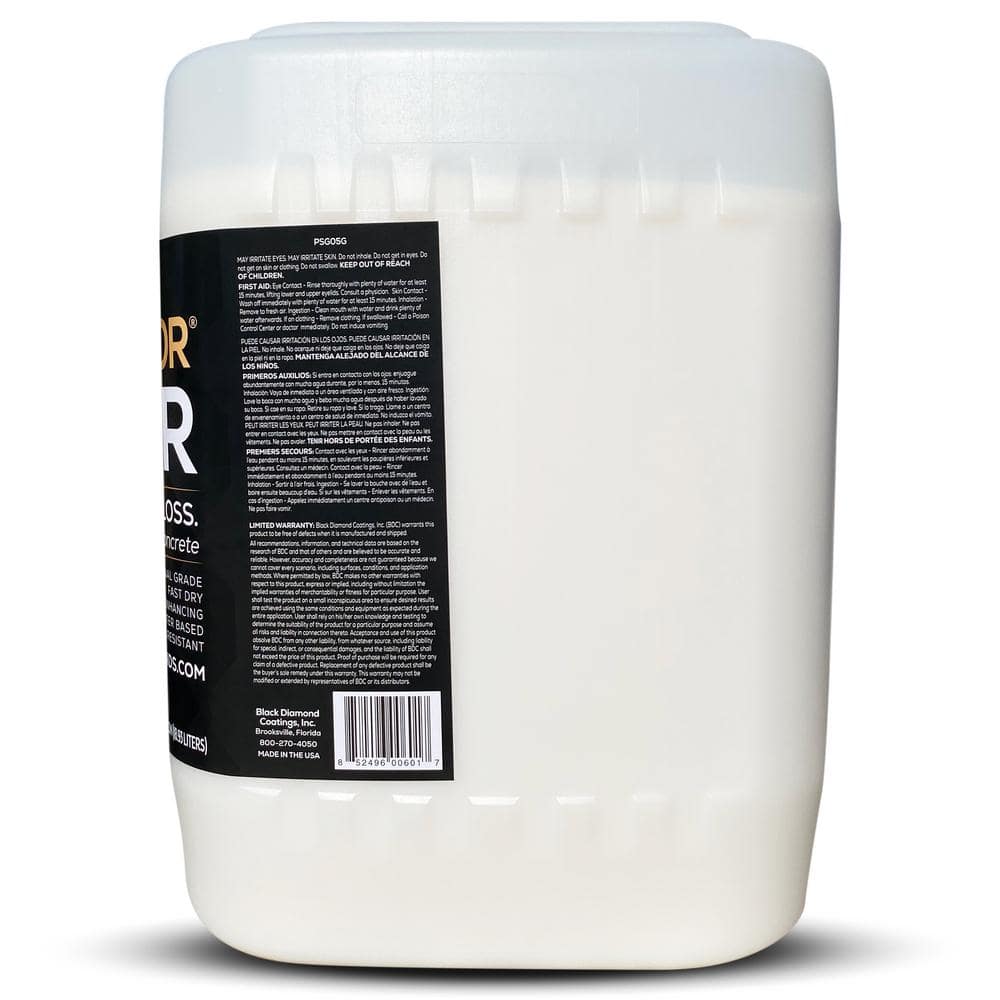 5 Gallon Clear High Gloss Concrete Sealer for Pavers