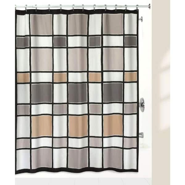 Creative Bath Color Blocks 72 In, What Color Shower Curtain For Blue Bathroom