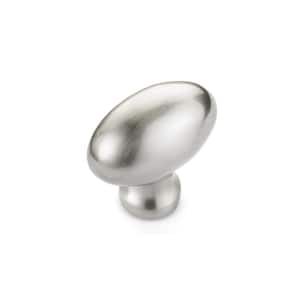Laurier Collection 1-9/16 in. (40 mm) x 7/8 in. (22 mm) Brushed Nickel Traditional Cabinet Knob