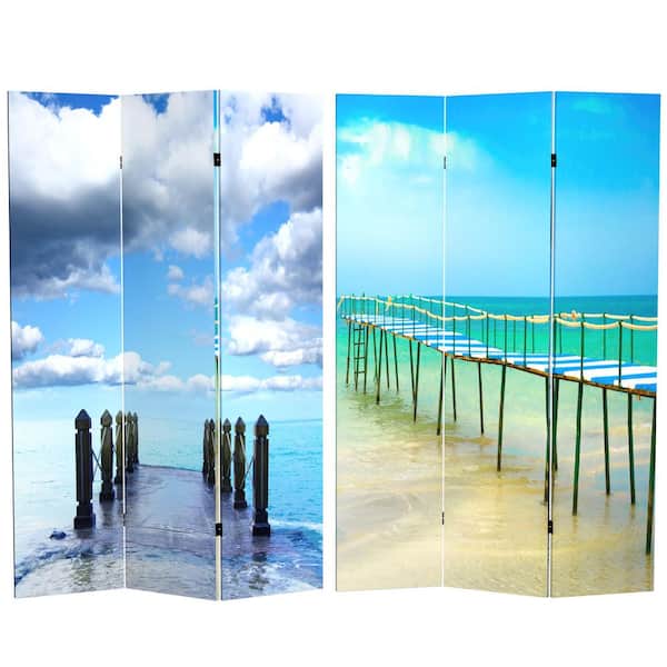 Oriental Furniture 6 ft. Printed 3-Panel Room Divider