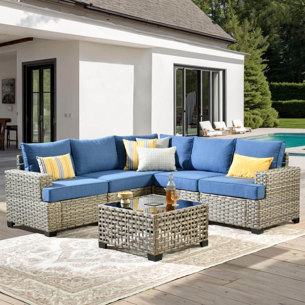 Roller Shade Costco Sunbrella Pillows XIZZI Ulrica 6-Piece Wicker