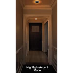 4 in. Adjustable Color Temperatures Integrated LED Recessed Light Trim with Night Light 625 Lumens 3000K (12-Pack)