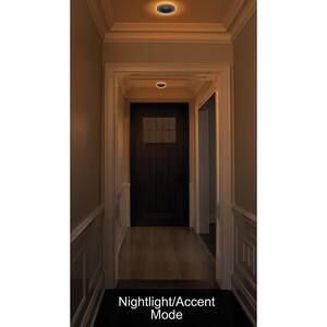 4 in. Adjustable Color Temperatures Integrated LED Recessed Light Trim with Night Light 625 Lumens 3000K (12-Pack)
