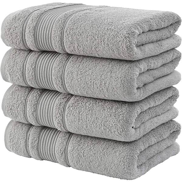 Aoibox 4-Piece Set Premium Quality Bath Towels for Bathroom, Quick