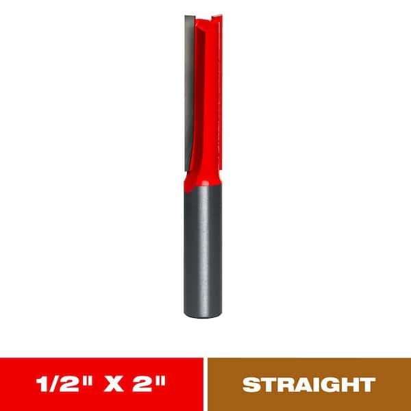 1/2 in. x 2 in. Carbide Straight Router Bit