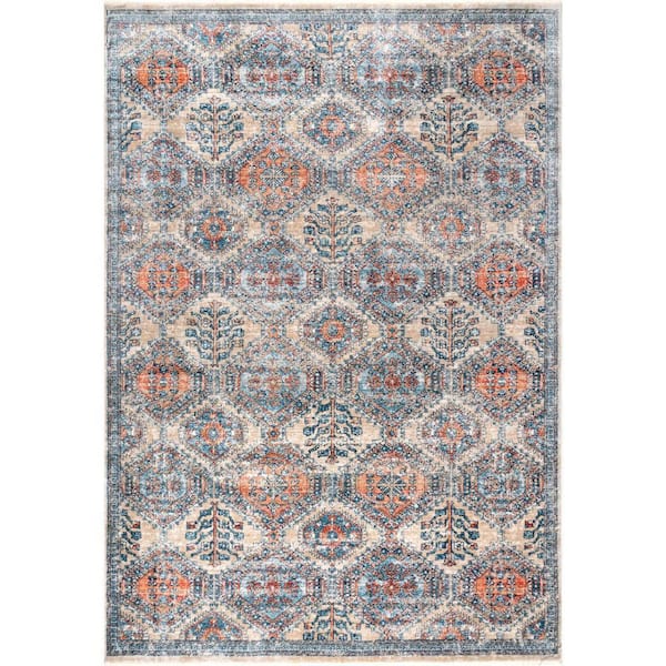 *DISCONTINUED* Tribal Trellis Grey 4 ft. x 6 ft. Indoor Area Rug