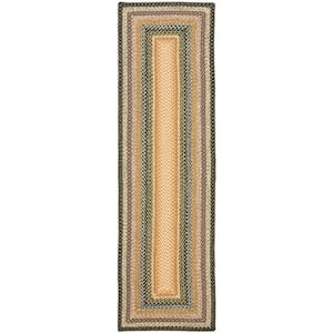 Safavieh Braided Collection BRD308A Hand Woven Blue and Multi Runner, 2  feet 3 inches by 10 feet (2'3 x 10') : : Home