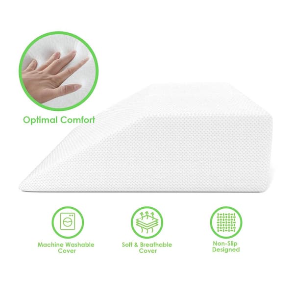 Bluestone Elevating Hypoallergenic Memory Foam Standard Pillow M010056 -  The Home Depot