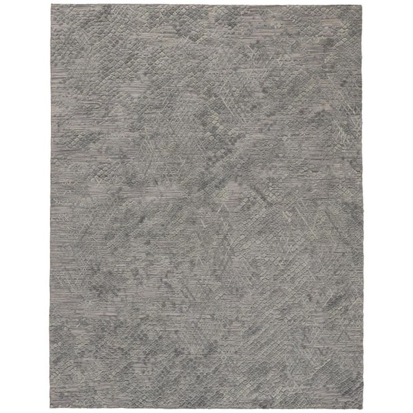 Gray 12 ft. x 15 ft. Abstract Area Rug