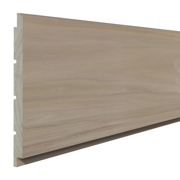 0.4375 in. T x 5 in. W x 7.66 ft. L Unfinished Poplar Wood Shiplap