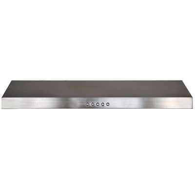 30 in. Convertible Under Cabinet Range Hood with Light in Stainless Steel