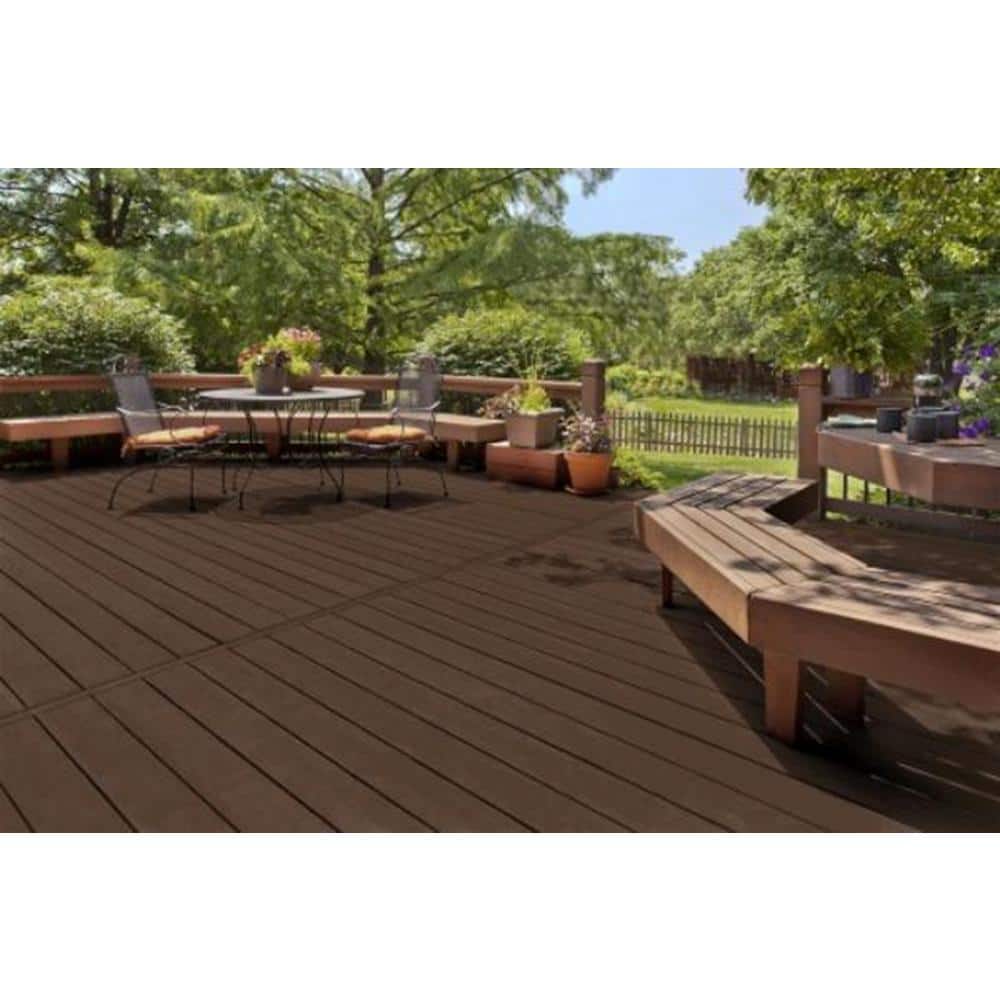 1 gal. #T-104 Cordovan Brown Transparent Waterproofing Exterior Wood Finish - Picture 5 of 12