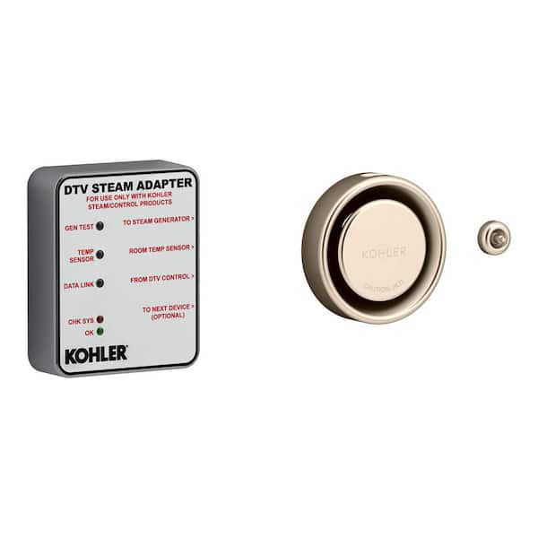 KOHLER DTV+ steam adapter kit in Vibrant Titanium Gray