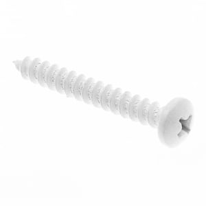 #10 x 1-1/2 in. Zinc Plated Steel With White Head Phillips Drive Pan Head Self-Tapping Sheet Metal Screws (25-Pack)