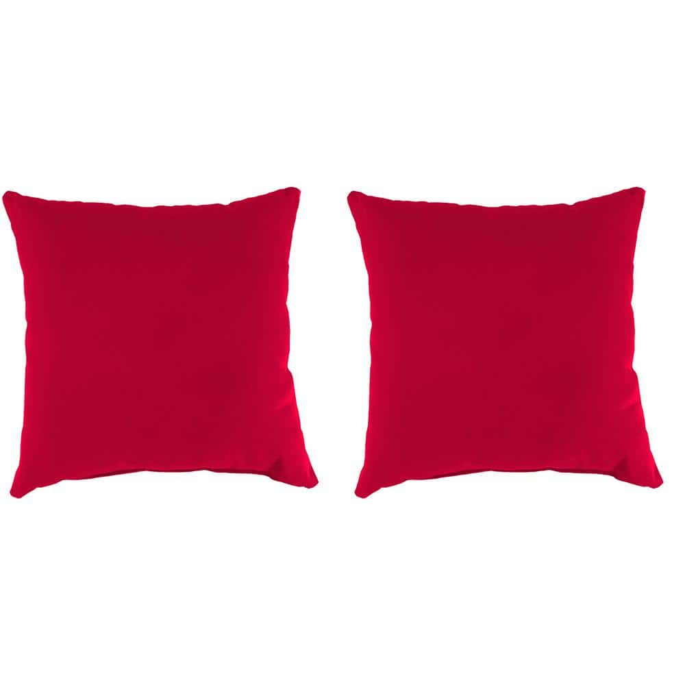 Jordan Manufacturing 16 in. L x 16 in. W x 4 in. T Outdoor Throw Pillow ...