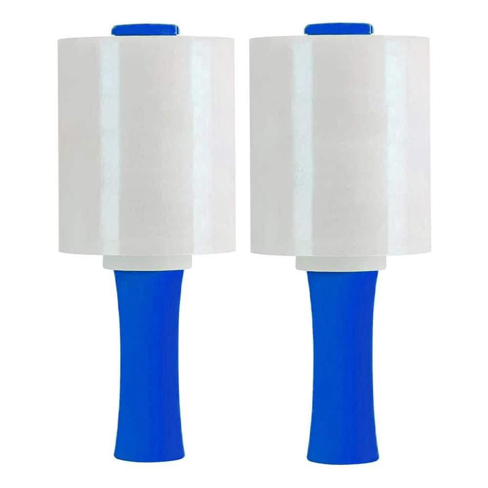 80 Gauge Stretch Film 5 in. x 1000 ft. Shrink Wrap with Blue Anti-Slip Handle for Pallet Wrap Protection 2-Pack Clear price history on PriceWatchPro