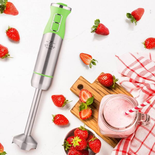 Zulay Kitchen 8 Speed Immersion Blender Handheld, Green