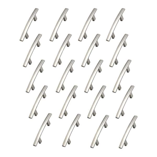 20-Pack Kitchen Cabinet Handles, 3 in. Hole Center Cabinet Pulls, Brushed Nickel Arch Drawer Pulls Modern Hardware