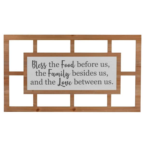 HomeRoots Victoria "Bless Us Modern " Wooden Wall Art