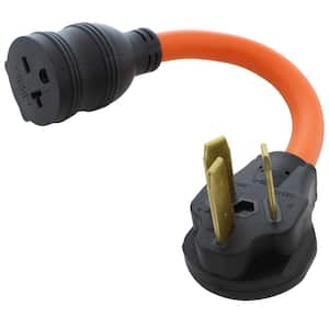 1 ft. 50 Amp 3-Prong Welder/ Range/ Dryer Plug to 6-15/20 Outlet with 20 Amp Breaker