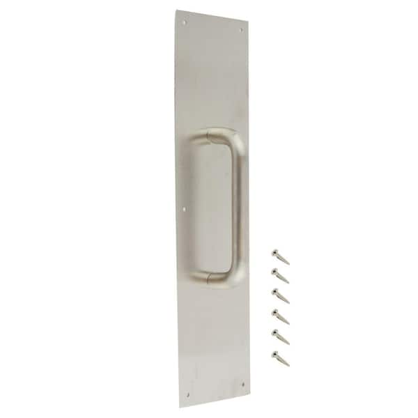 Everbilt 4 in. x 16 in. Stainless Steel Pull Plate