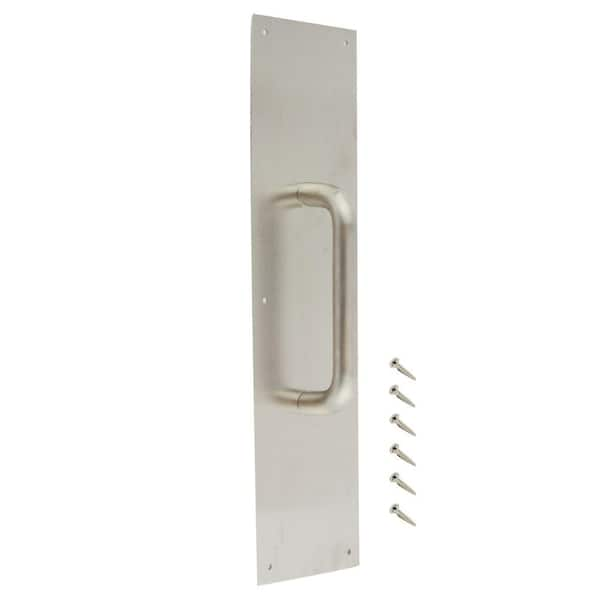 Everbilt 4 in. x 16 in. Stainless Steel Pull Plate 14316 - The Home Depot