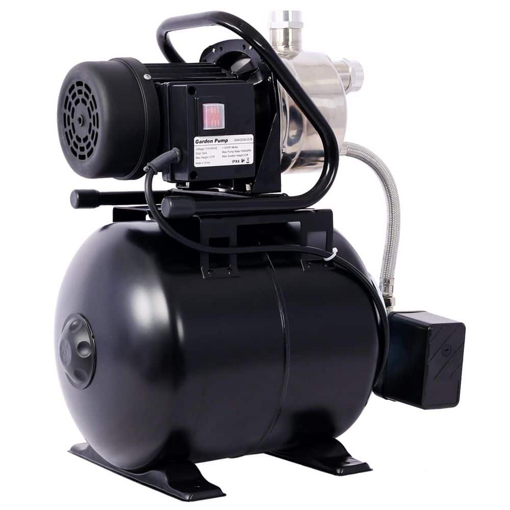 1.6 HP Stainless Steel Shallow Well Pump with Pressure Tank-Garden/Irrigation and Automatic Water Booster price history on PriceWatchPro