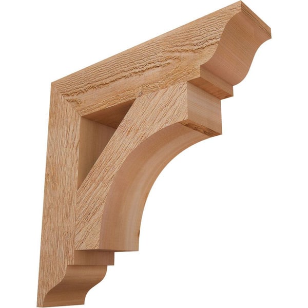 Ekena Millwork 4 in. x 18 in. x 18 in. Western Red Cedar Westlake Traditional Rough Sawn Bracket