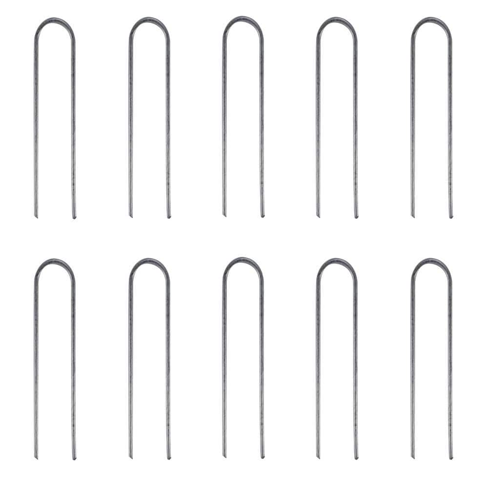 6-inch Galvanized Steel Drip Irrigation Stakes, 10-Pack