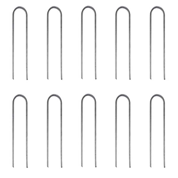 6 in. Galvanized Stakes for use with 1/4 in. or 1/2 in. Drip Tubing (10-Pack)