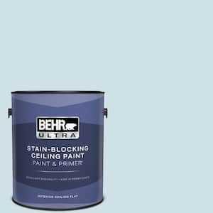 1 gal. #530E-2 Cool Sky Ceiling Flat Interior Paint and Primer