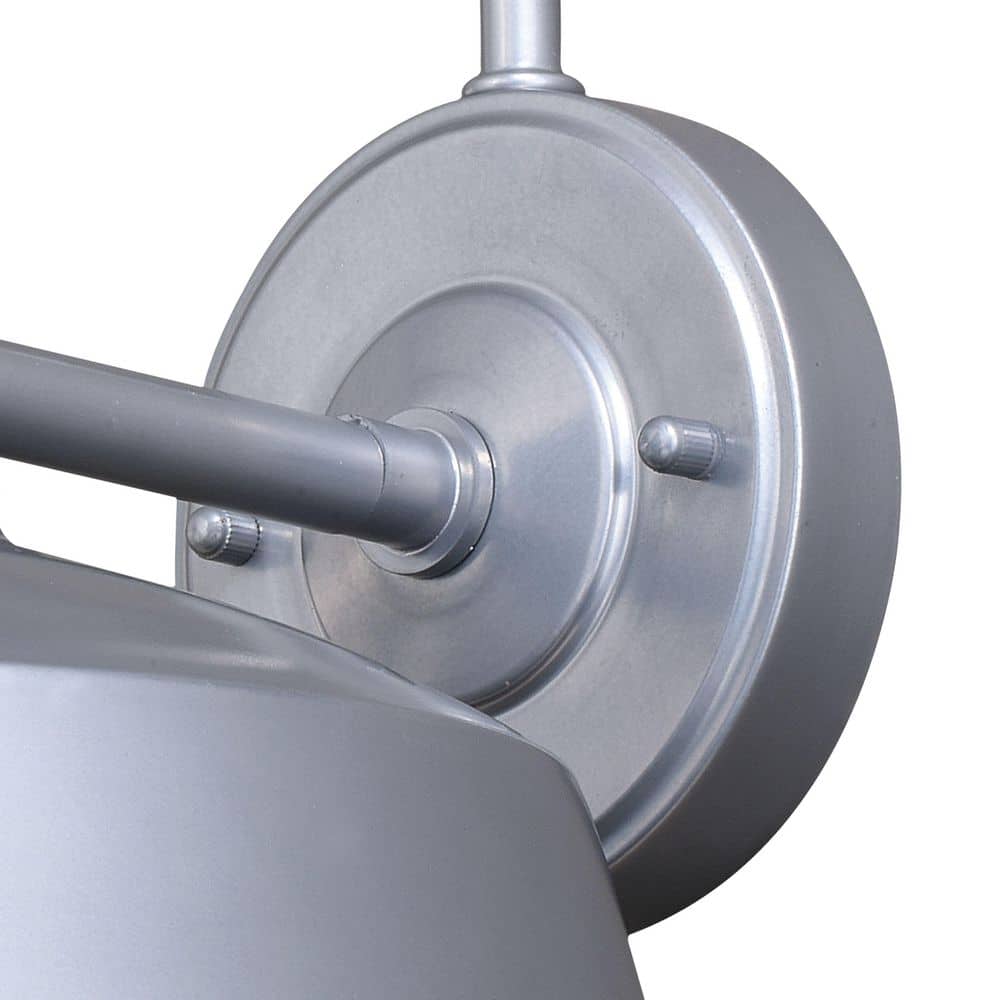 Dorado Satin Silver Steel Motion Sensor Outdoor Wall Light