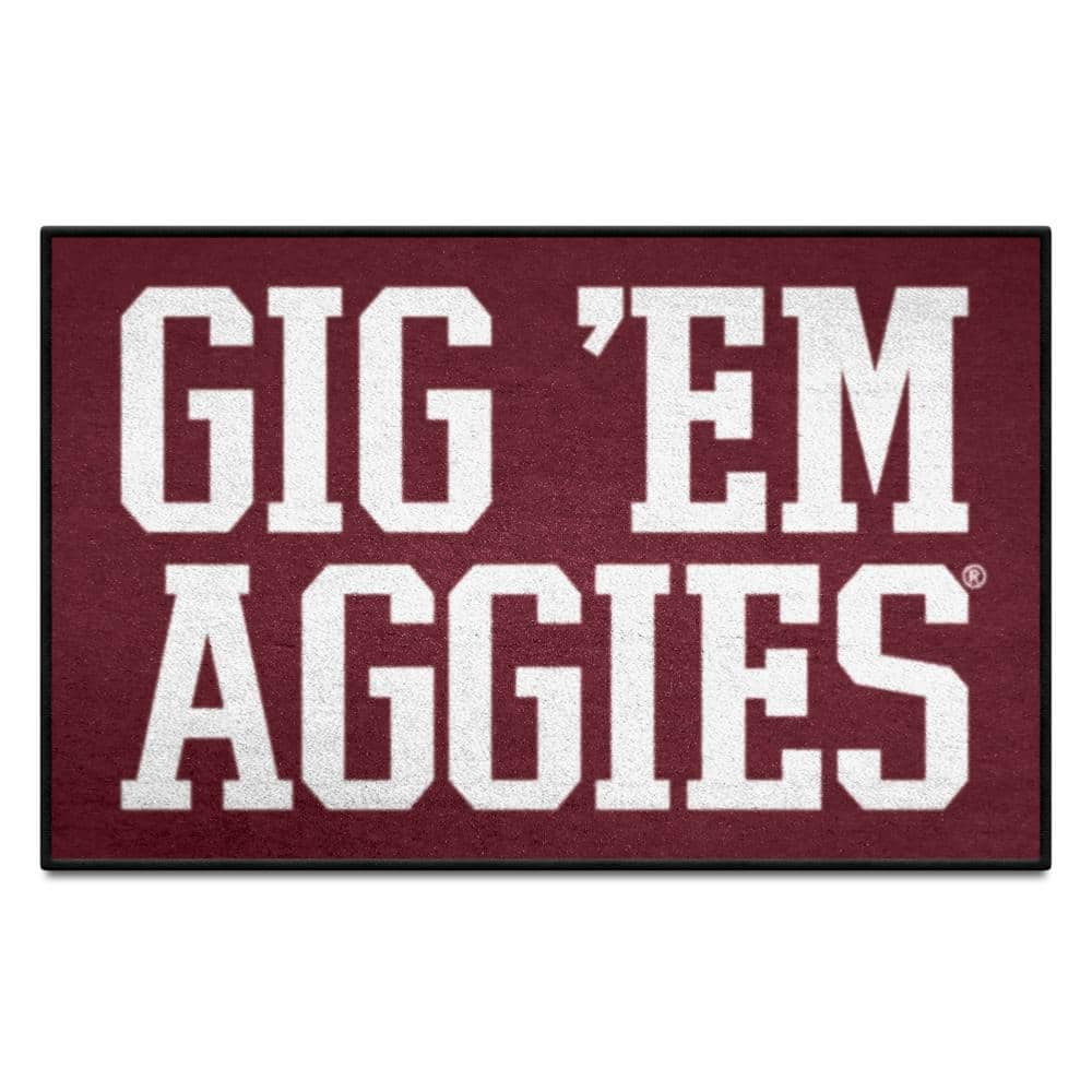 Aggie Wall Art Thanks and Gig Em Sign Texas A&M Typography 