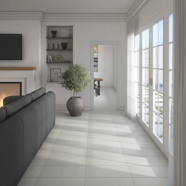 Daltile Outlander Sterling 6 in. x 6 in. Matte Porcelain Terrazzo Daltile Outlander Sterling 6 in. x 6 in. Matte Porcelain Terrazzo