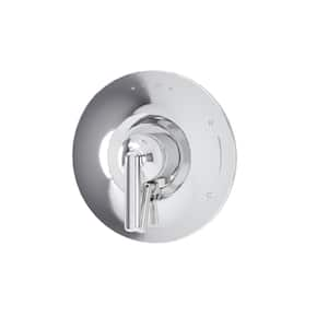 Birch Wall Mounted Shower Valve Trim with Volume Control Lever in Polished Chrome (Valve Not Included)