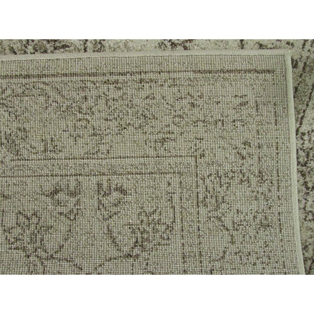 La Jolla Ivory Floral Synthetic 2'7" x 10' Runner Rug