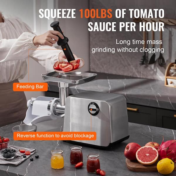 VEVORbrand 110V Electric Tomato Strainer 450W Tomato Milling Machine,Tomato  Press Machine
