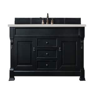 Brookfield 60.0 in. W x 23.5 in. D x 34.3 in. H Bathroom Vanity in Antique Black with Lime Delight Silestone Quartz Top