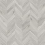 Chevron Champagne Beach Wood 12 MIL x 12 in. W x 28 in. L Click Lock Waterproof Vinyl Plank Flooring (18.9 sqft/case)