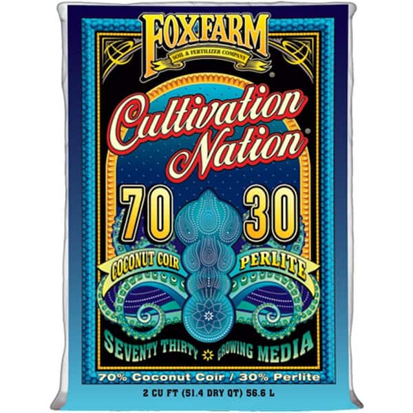 Cultivation Nation 33 lb. 2 cu. ft. 51.4 qt. Buffered 70/30 Coco Coir and Perlite Soilless Growing Media