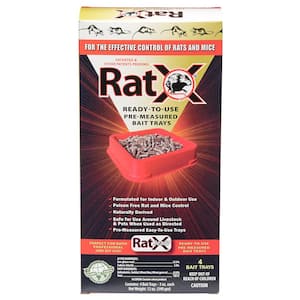 Ready-To-Use Pre-Measured Rat Bait Trays (4-Pack)